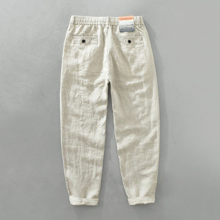 Leandro Linen Drawstring Trousers