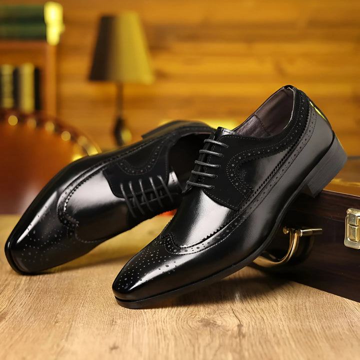Giovanni Prestige Leather Shoes