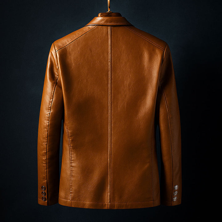 Vincenzo Leather Blazer