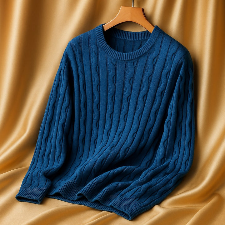 Lorenzo Cotton Cable Knit Sweater