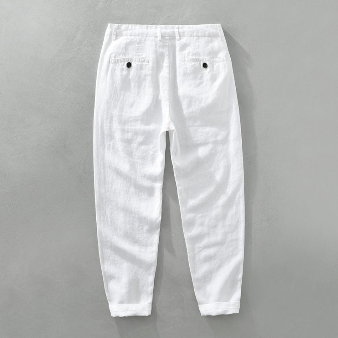 Vareen™  Linen Straight Trousers