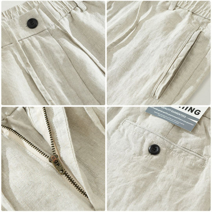 Leandro Linen Drawstring Trousers
