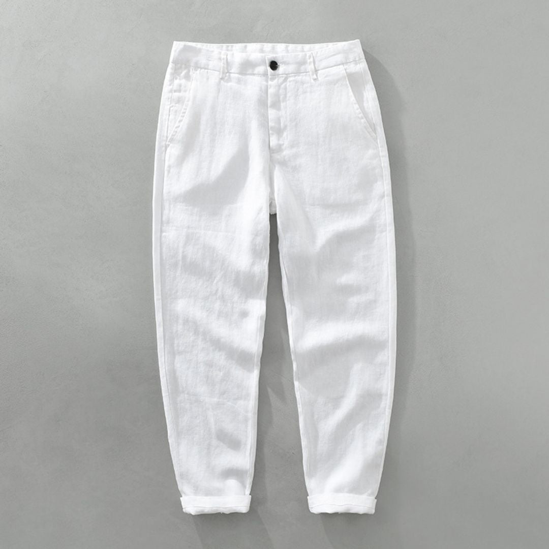 Vareen™  Linen Straight Trousers