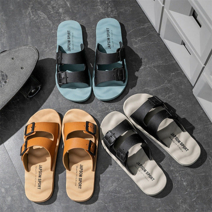 Soma Dual-Buckle Massage Slippers