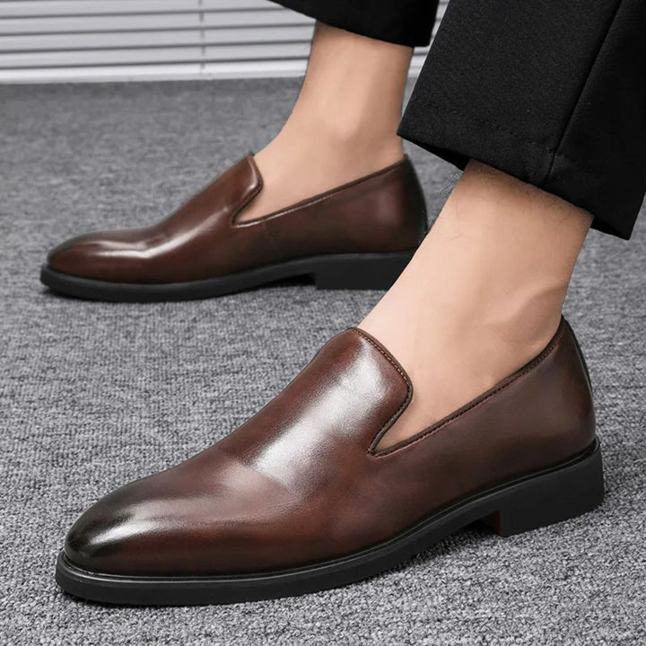 Salvatore Polished Leather Loafers