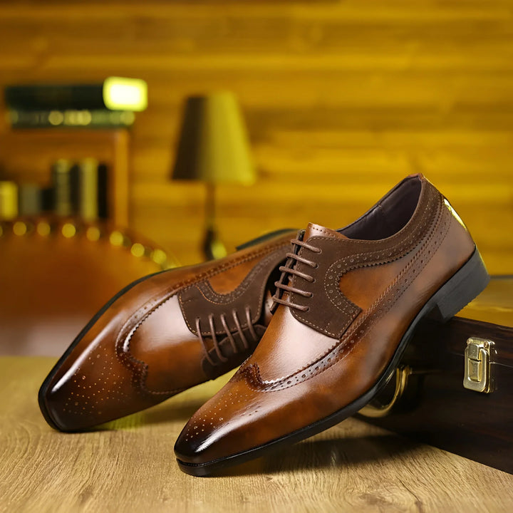 Giovanni Prestige Leather Shoes