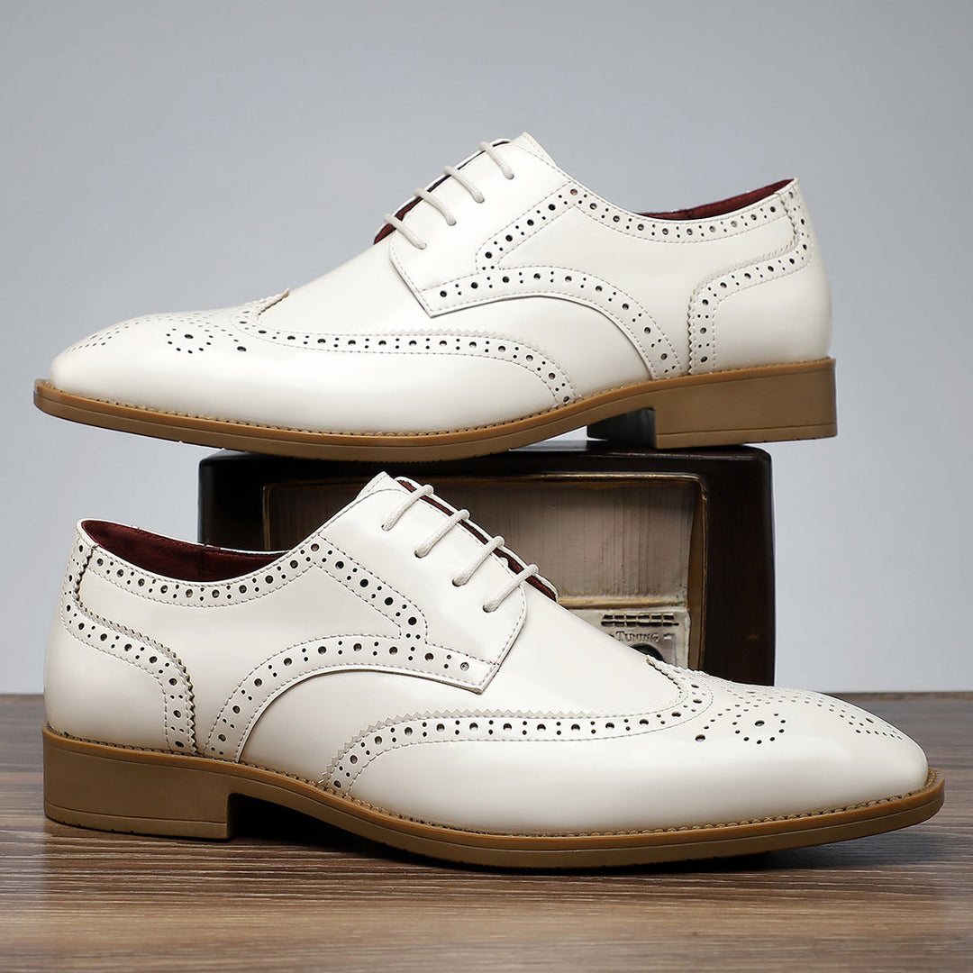 Santiago Leather Wingtip Dress Shoes