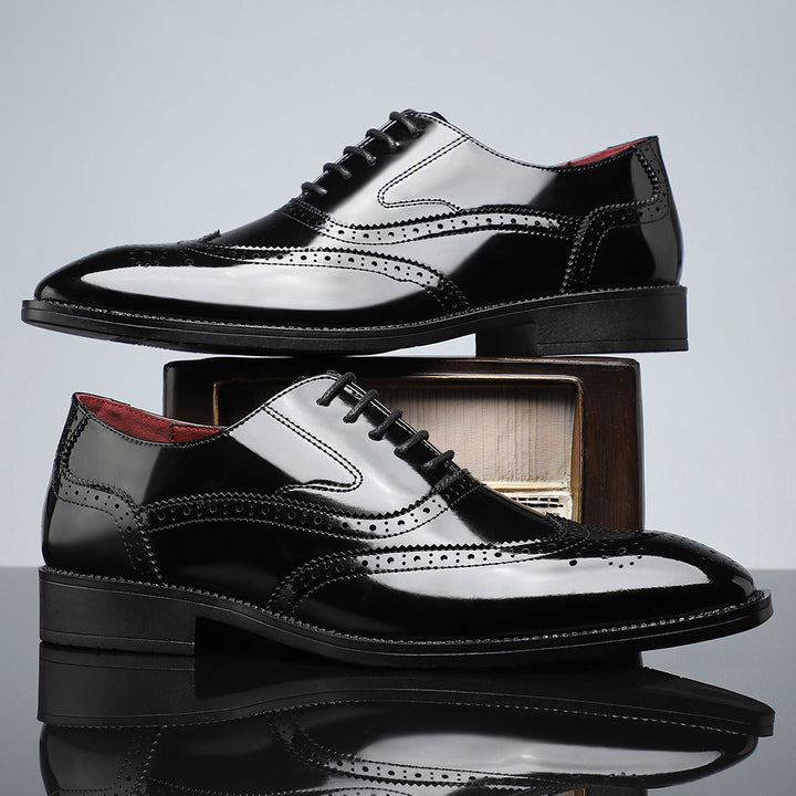 Santiago Leather Wingtip Dress Shoes