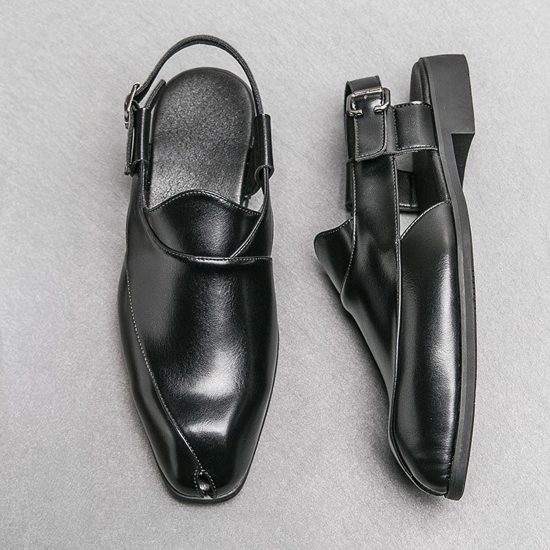 Aurelio Leather Slingback Shoes