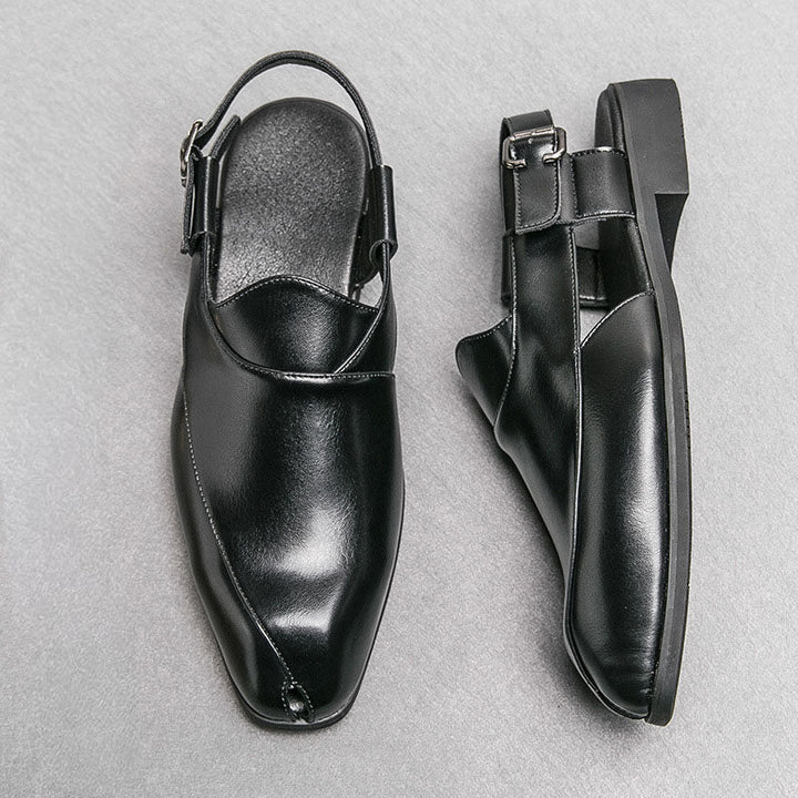 Aurelio Leather Slingback Shoes