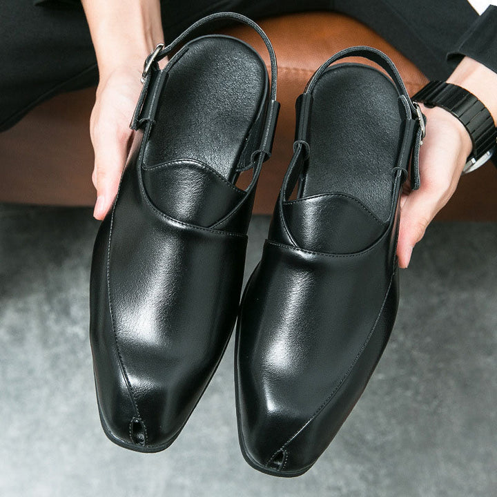 Aurelio Leather Slingback Shoes