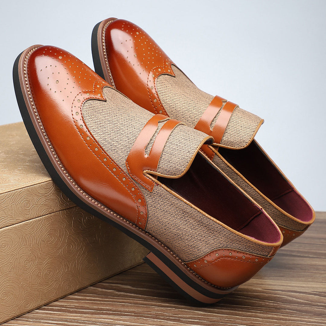 Gianni Leather Penny Loafers