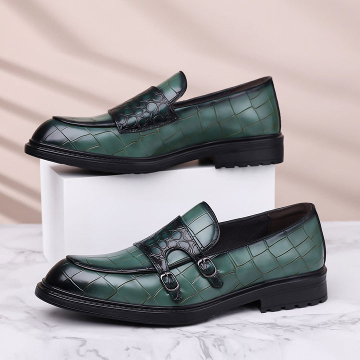 Arturo Leather Monk Loafers