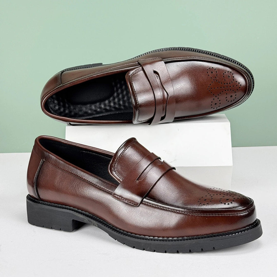Vittorio Leather Penny Loafers