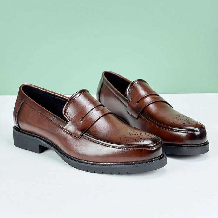 Vittorio Leather Penny Loafers