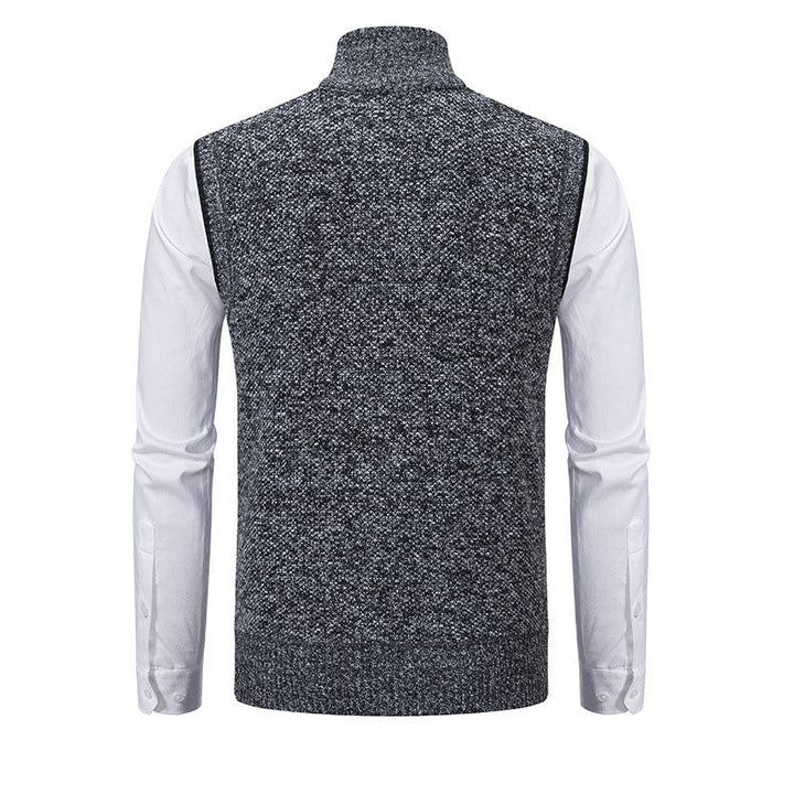 Enzo Knitted Zip Vest