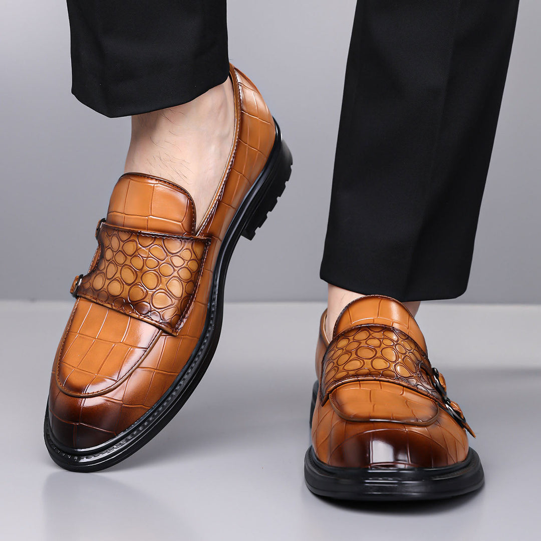 Arturo Leather Monk Loafers