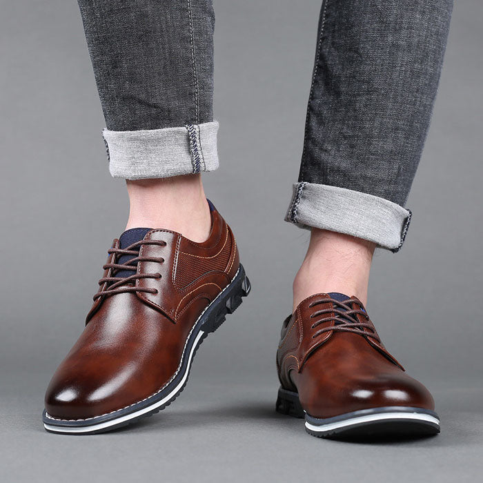 Giovanni Leather Derby Shoes
