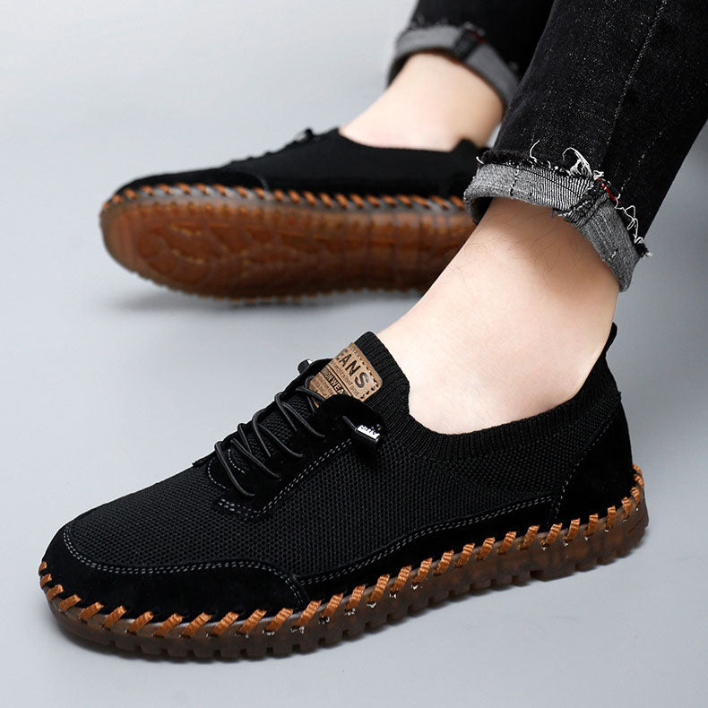 Marco Knit-Leather Hybrid Sneakers