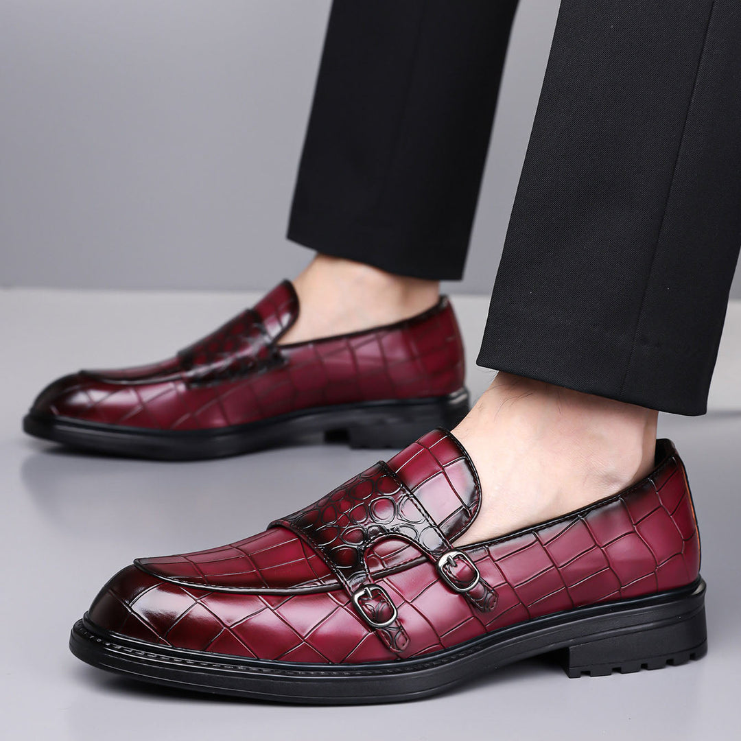 Arturo Leather Monk Loafers