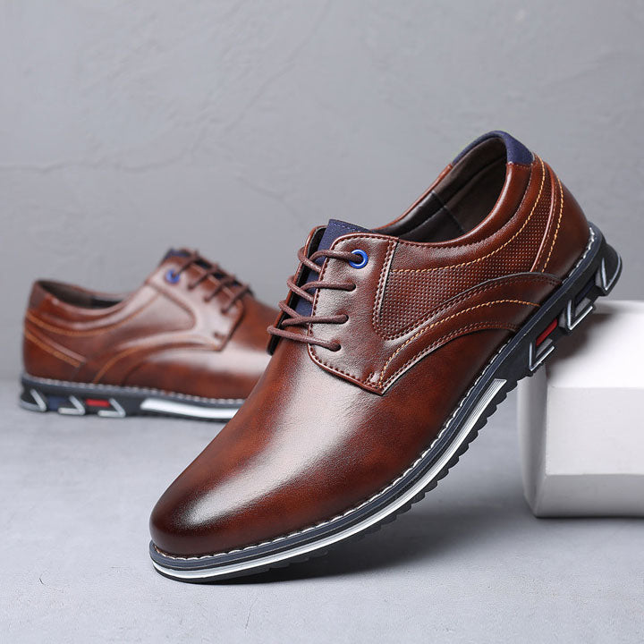Giovanni Leather Derby Shoes