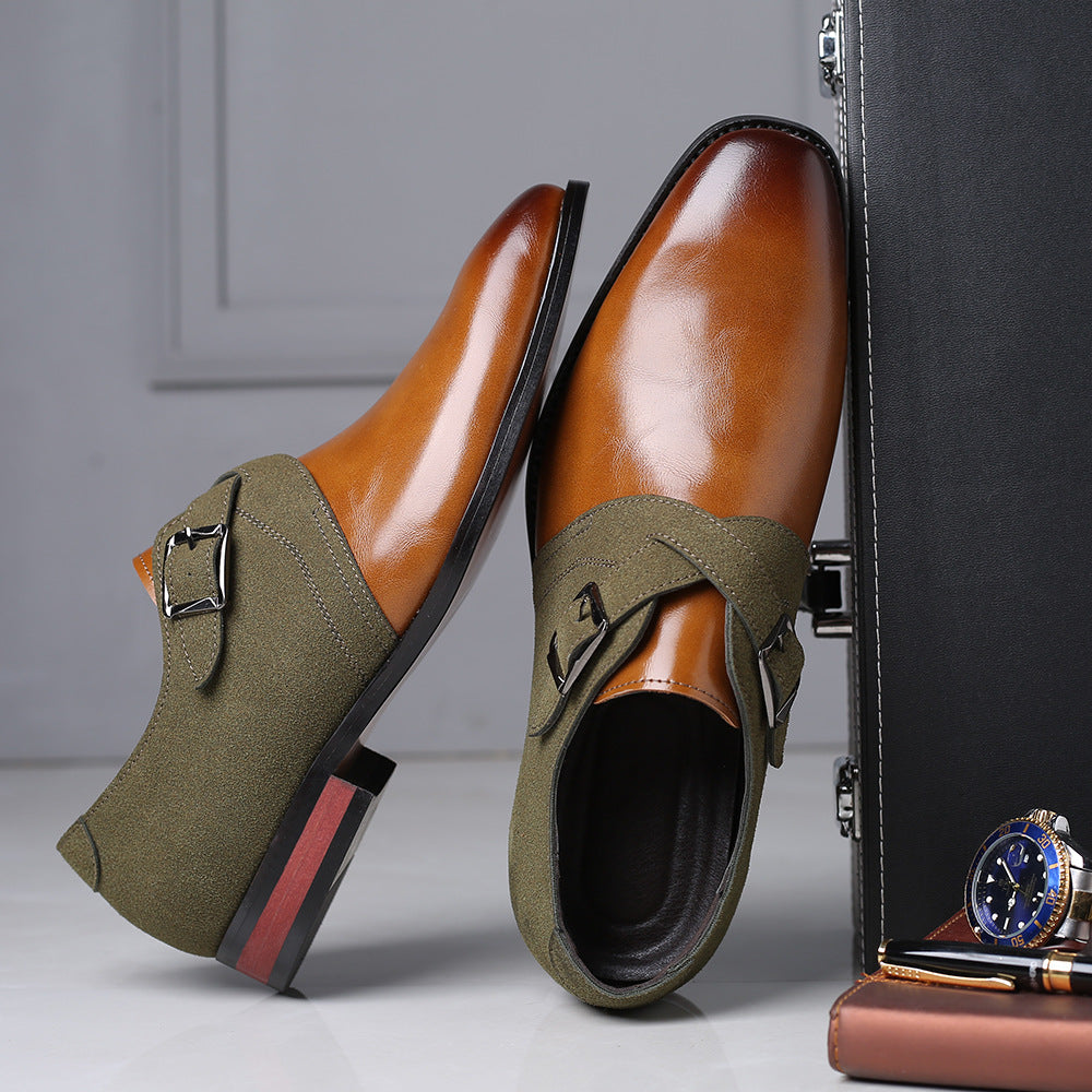 Grant Leather Monk Shoes