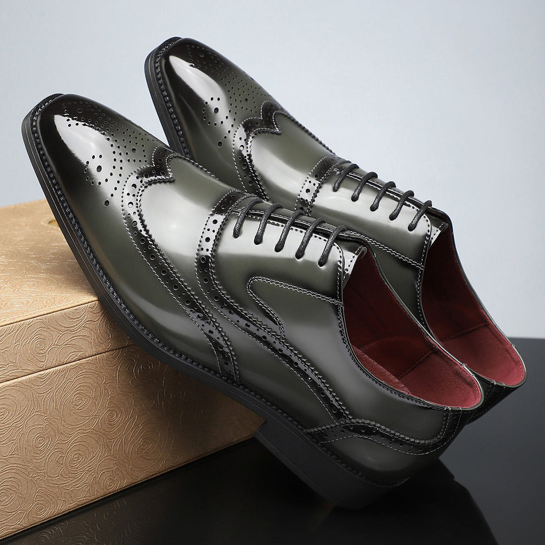 Santiago Leather Wingtip Dress Shoes