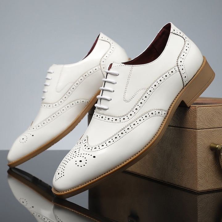 Santiago Leather Wingtip Dress Shoes