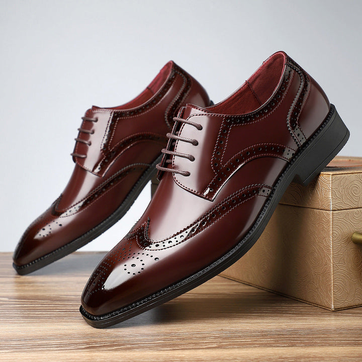 Santiago Leather Wingtip Dress Shoes