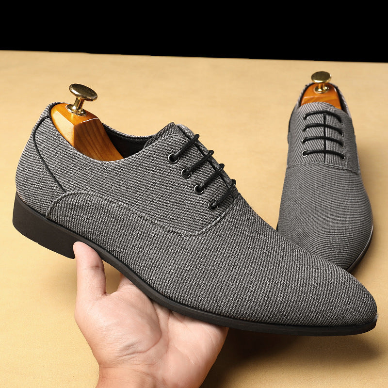 Rafael Herringbone Canvas Oxfords