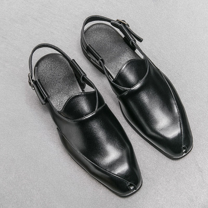 Aurelio Leather Slingback Shoes