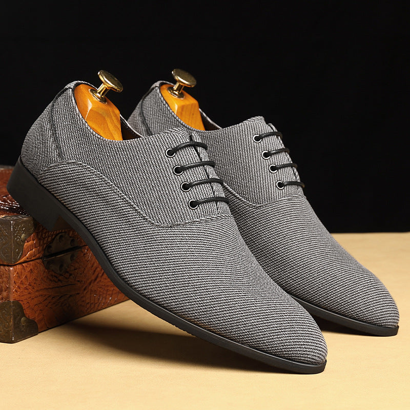 Rafael Herringbone Canvas Oxfords