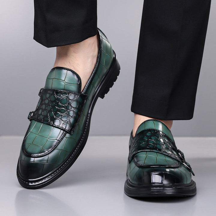 Arturo Leather Monk Loafers