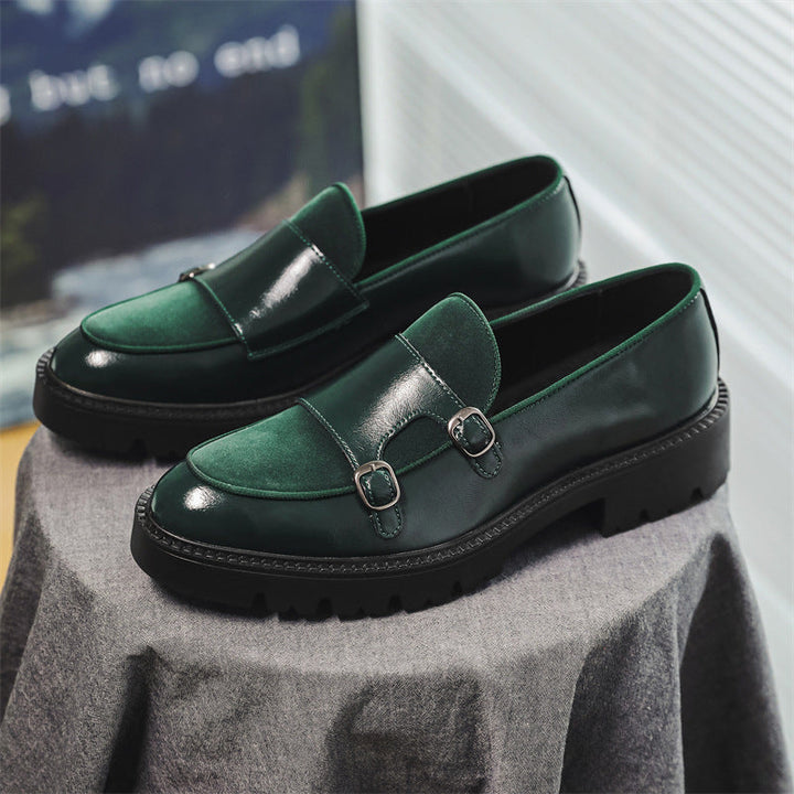 Tiziano Dual Monk Leather Loafers
