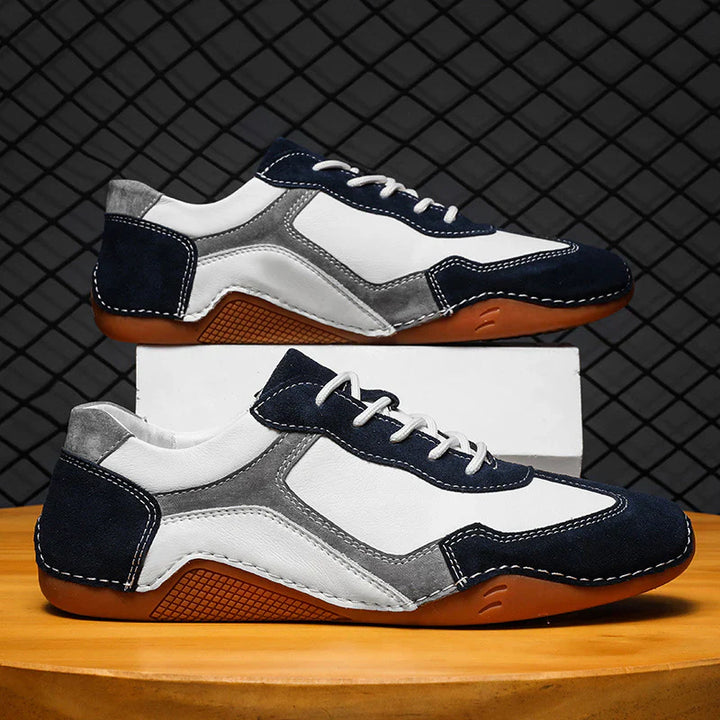 Giovanni Retro-Sport Leather Sneakers