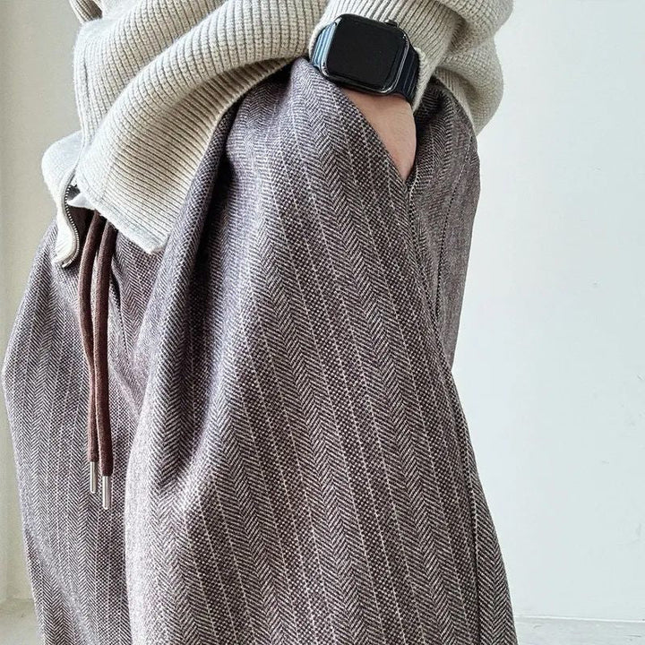 Bruno Pinstripe Relaxed Trousers