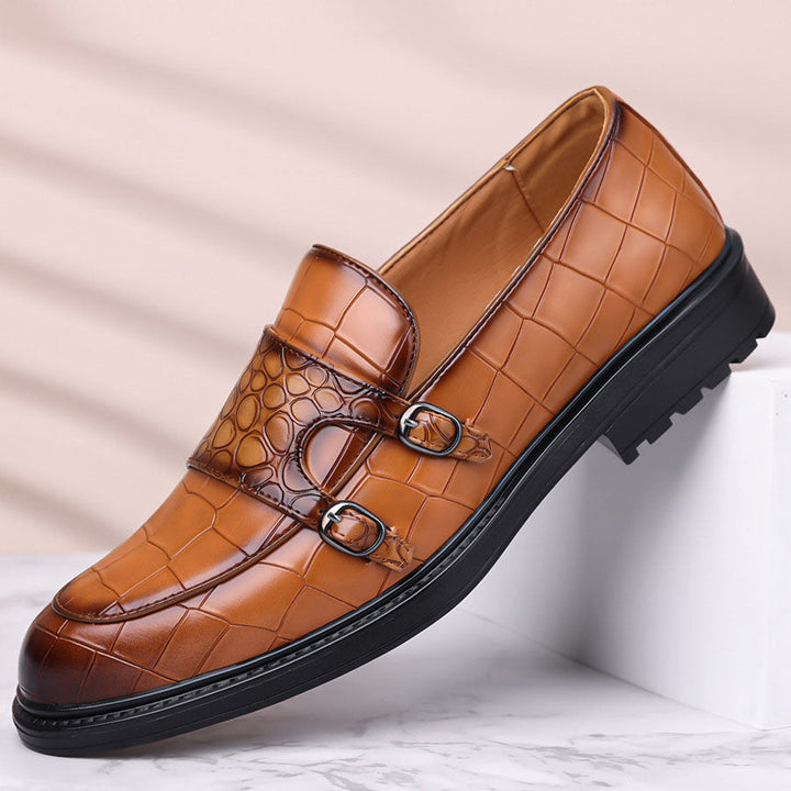 Arturo Leather Monk Loafers