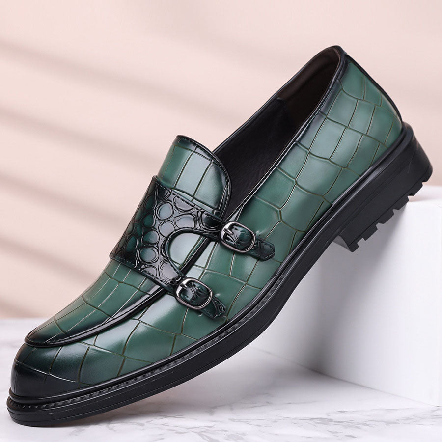 Arturo Leather Monk Loafers