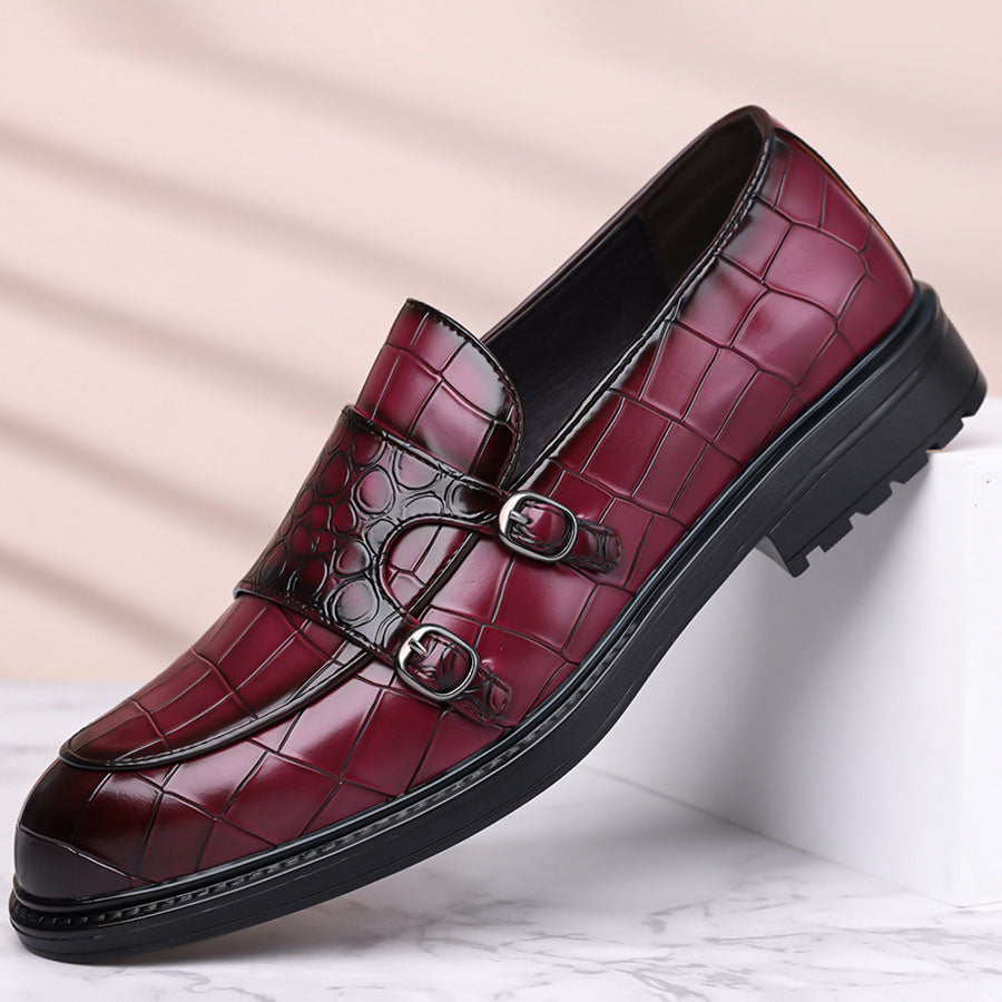 Arturo Leather Monk Loafers