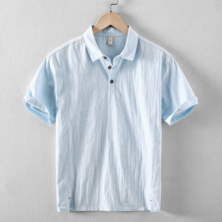 Laurent Linen Polo Shirt