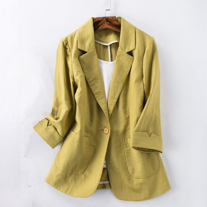 Sofia Linen Soft Blazer