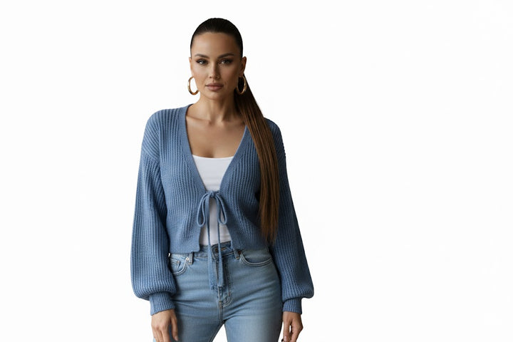 Noa Tie-Front Knit Sweater
